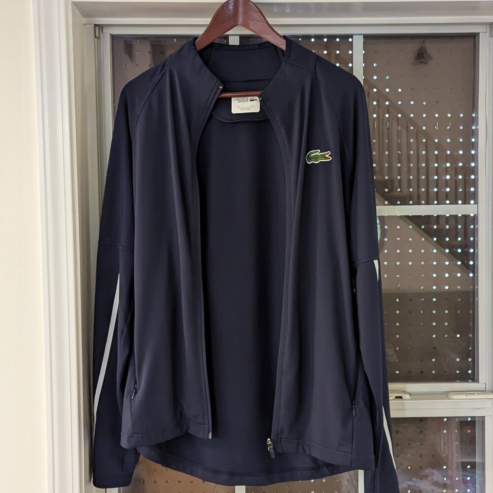 Lacoste Full Zip Jacket, Men's Medium, Navy